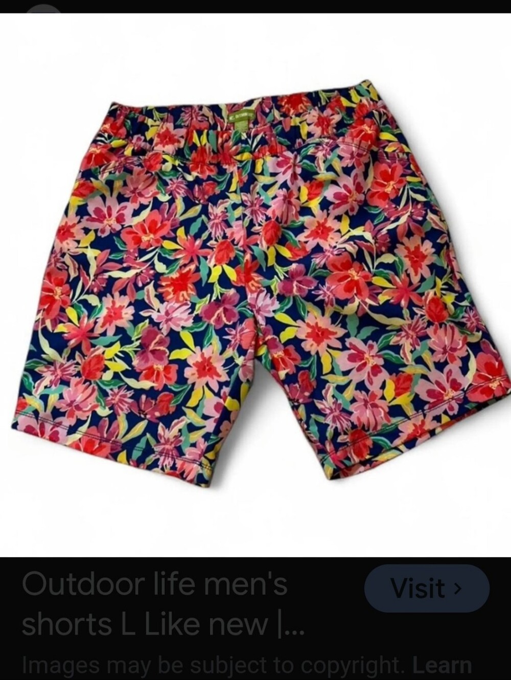 OutdoorLife Shorts new with tag Colorful floral pattern UPF 50+ 🌞 NWT 28